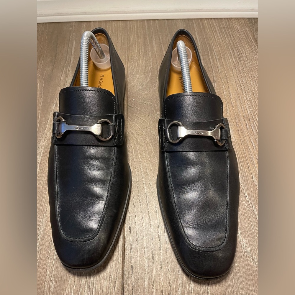 Magnanni Rafa II 18456 Men's Leather Loafer Dress Shoes Black Size 9